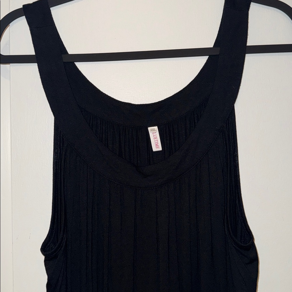 Elegant Black Women's Summer Dress XXL
